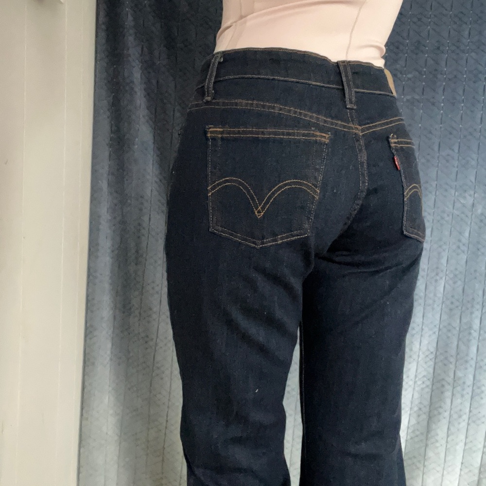 LEVIS 515 Women’s Jeans - Size 8 Petite - Dark Wash Classic Bootcut
